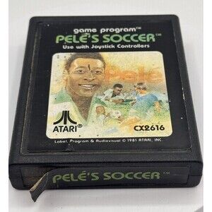 Vintage Pele's Soccer (Atari 2600) 1986 Atari CX2616 Video Game Untested